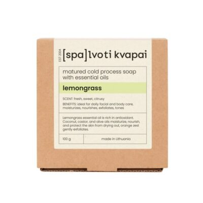 SpalvotiKvapai brandintas muilas lemongrass