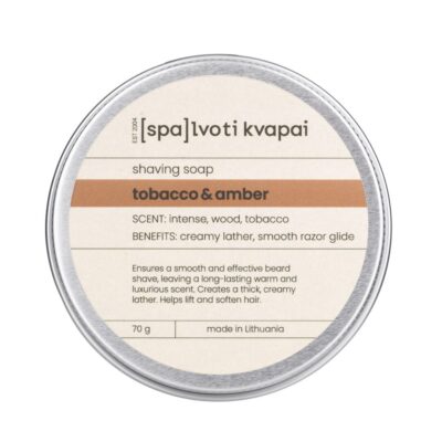 SpalvotiKvapai muilas skutimuisi tobaccoamber