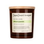 SpalvotiKvapai sojos vasko zvake citrusjasmin